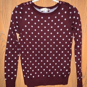 Polka dot sweater